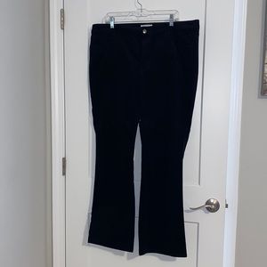 NWT SZ 34/18 Loft Curvy Boot Corduroy Black Pants